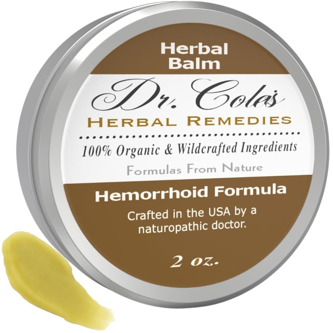 Dr. Cole’s Hemorrhoid Treatment – Organic Herbal Ointment for External Hemorrhoid Soothing & Comfort – Plant-Based, Gentle, No Petroleum or Harsh Chemicals – 2 oz Dr. Cole's Herbal Remedies buy supplements canada