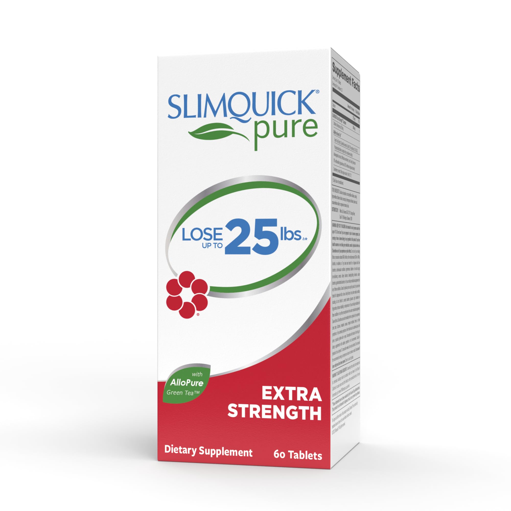 Slimquick Pure 3x Extra Strength Pill for Women, Helps Achieve Weight Goals, Helps Metabolism, Lose Excess Water, Keeps Full for Longer with Green Tea Extract SlimQuick buy supplements canada