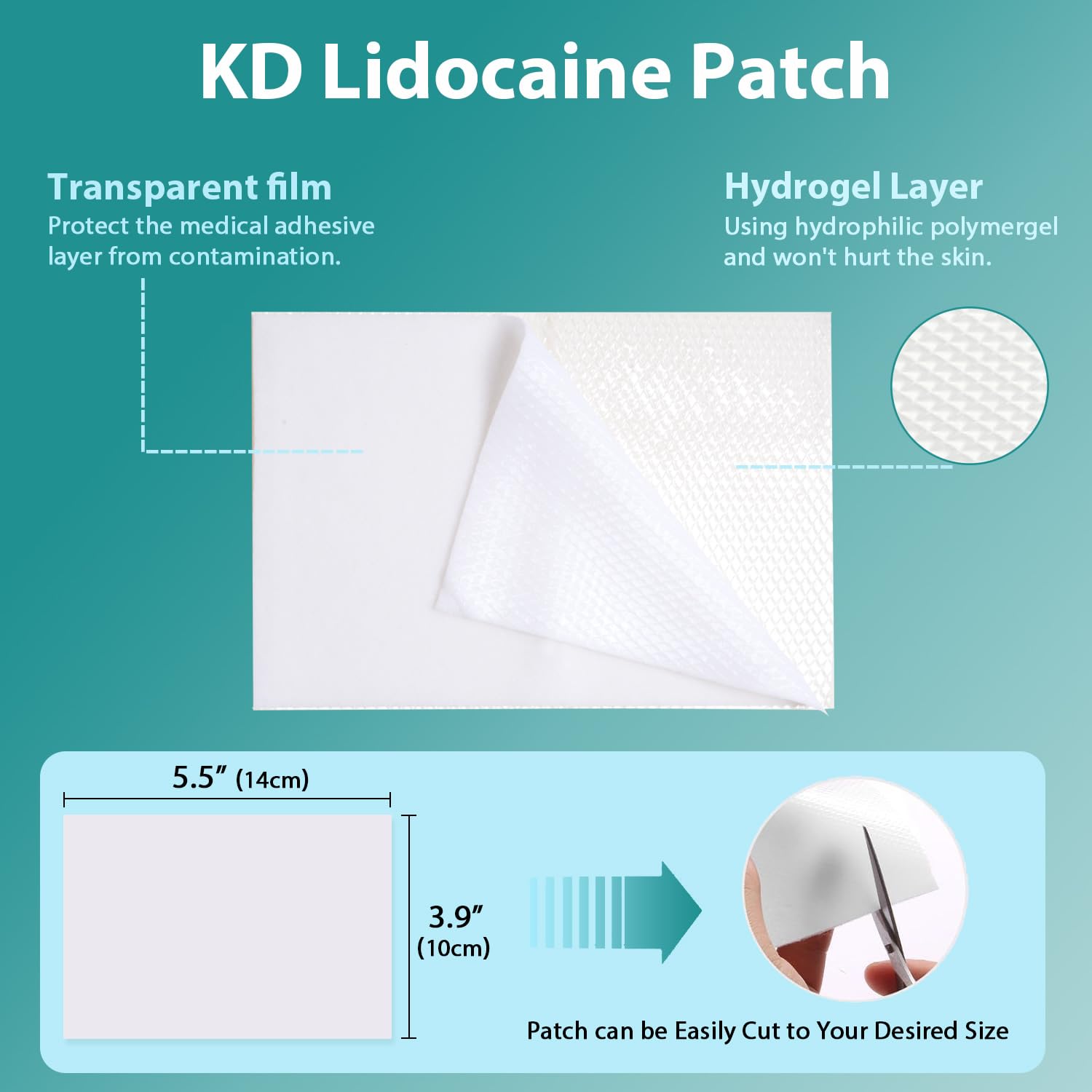 KD 4% Lidocaine Pain Relief Patches: Maximum Strength Lidocaine Patch for Back, Neck, Shoulder, Knee Pain, and Muscle Soreness – Large 3.9” x 5.5” (7 Count) KD buy supplements canada