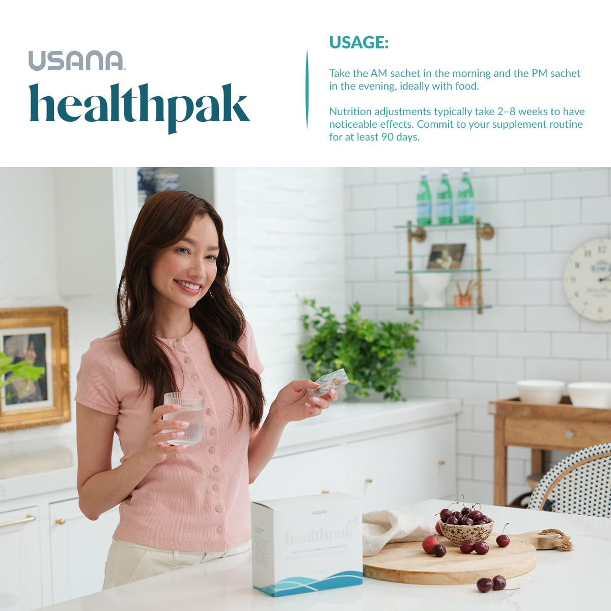 USANA HealthPak with InCelligence Technology and Essential Nutrients and Antioxidants to Support Total Body Health* – Convenient Daily AM/PM Packets – 56 Packets – 28 Day Supply USANA buy supplements canada