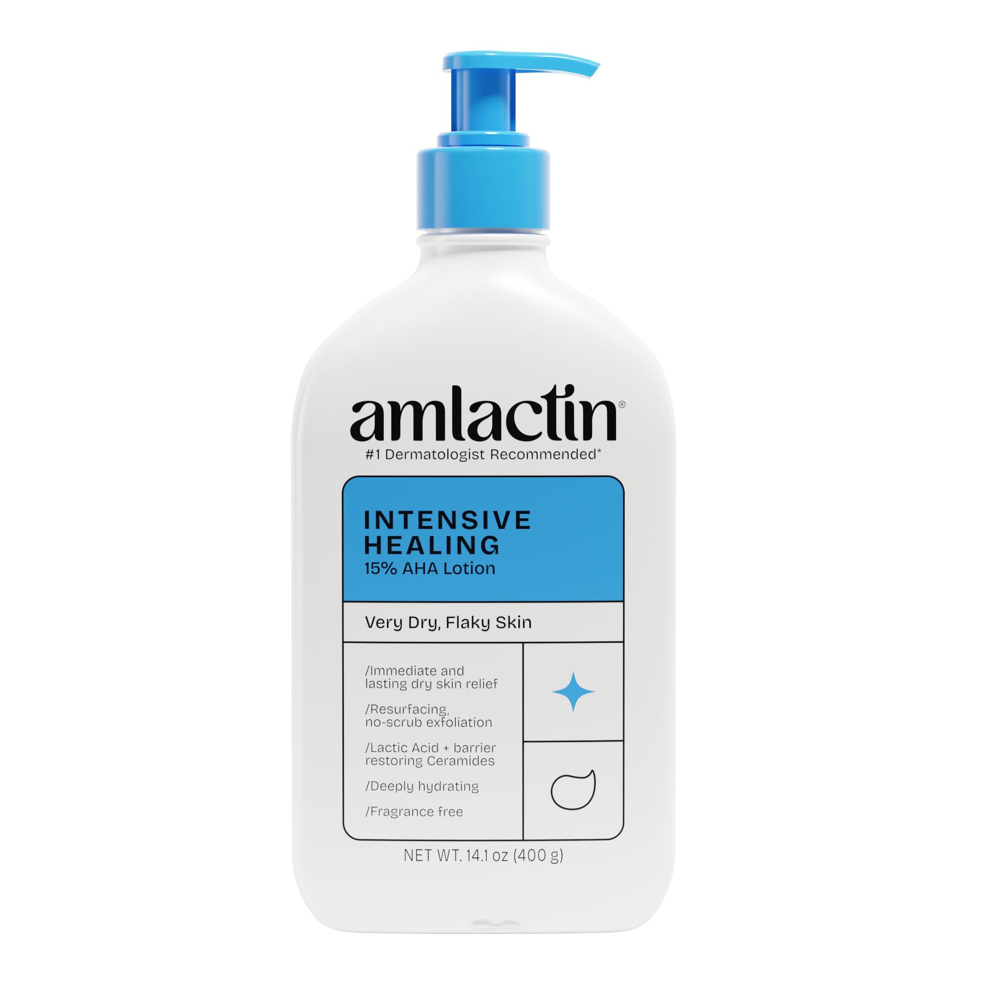 AmLactin Intensive Healing Body Lotion - Therapeutic Lotion for Extremely Dry Skin - No-Scrub Exfoliator and Moisturizer AmLactin buy supplements canada