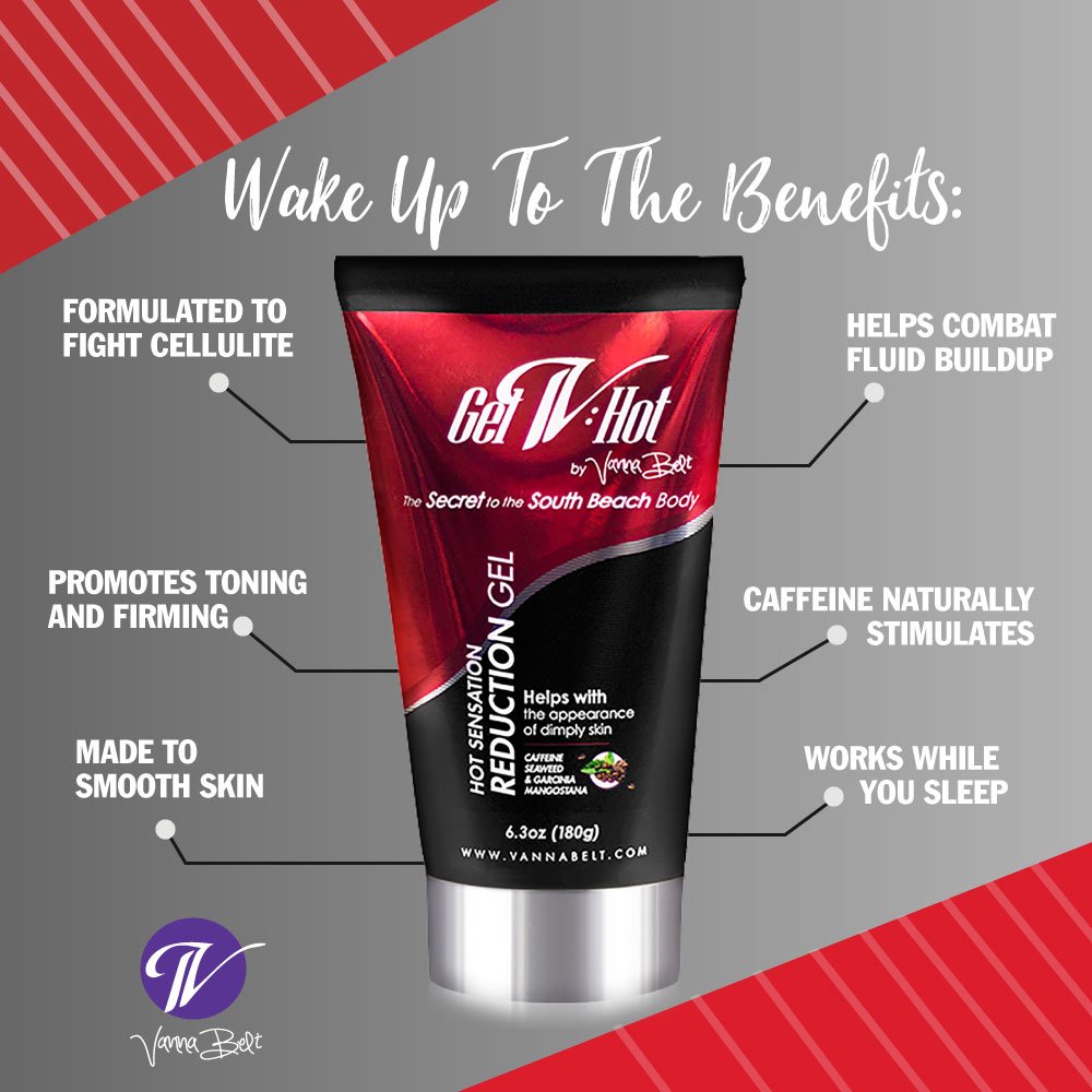 Vanna Belt Gel-V Hot Cream for Cellulite, 6.3 oz - Effective Nighttime Belly Fat Burning V VANNA BELT buy supplements canada