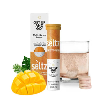 Seltz® Get Up and Go – Effervescent Multivitamin with Lutein for Daily Energy, Eye Health & Antioxidant Support Seltz buy supplements canada