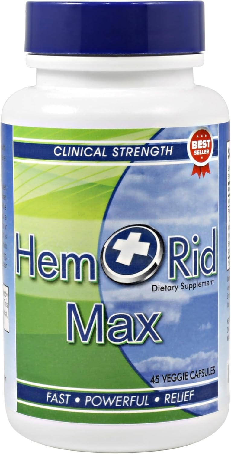 HemRid Max and Maximum Strength Lidocaine Cream - Hemorrhoid Relief Bundle for Fast Internal & External Support - Hemorrhoid Pills & Hemorrhoidal Lidocaine Cream for Rapid Comfort & Soothing Care HemRid buy supplements canada