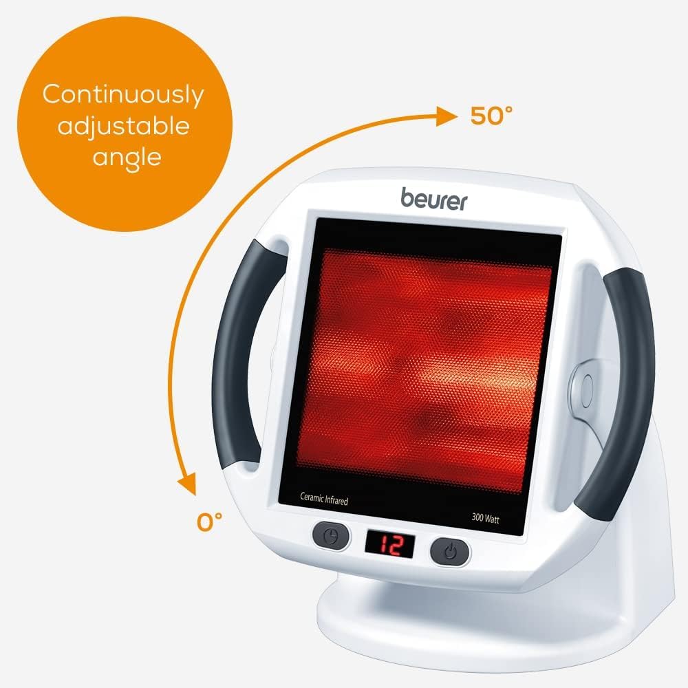 Beurer IL50 Infrared Heat Lamp Heated Red Light Therapy Lamp for Body, Face, Sinuses, & Skin - Effective Beurer buy supplements canada