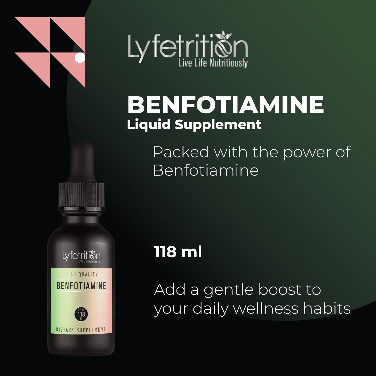 Lyfetrition Benfotiamine 118 ml, 4 FL Oz Liquid, 220 Servings, Made in USA, Quick Absorption, Potent Ingredients, Non-GMO Lyfetrition buy supplements canada