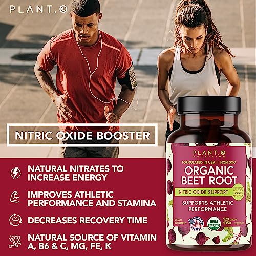 USDA Plant.O Premium Organic Beet Root Tablets [1350mg Beets Powder] with Black Pepper PLANT.O NUTRITION buy supplements canada