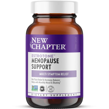 New Chapter Menopause Supplement - Estrotone Herbal Hormone Balance for Women in Perimenopause, with Black Cohosh for Hot Flash Relief & to Reduce Night Sweats + Vitex, No Added Hormones - 60 ct New Chapter buy supplements canada