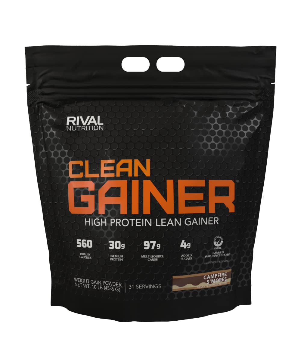 Rivalus Clean Gainer, S'Mores, 10 Pound Rivalus buy supplements canada