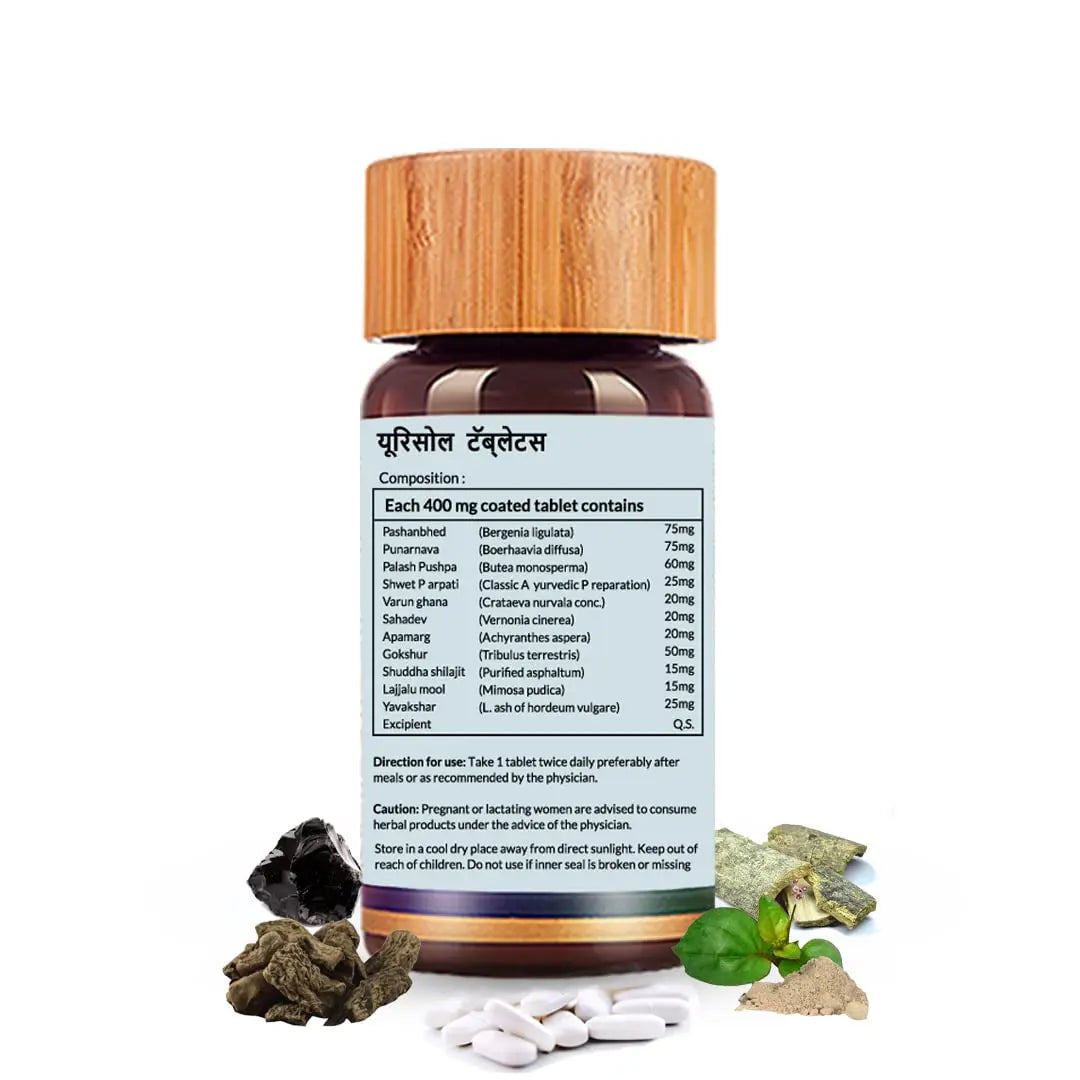 Biogetica Urisolve Kidney Care Herbal Supplement with Asparagus Racemosus & Terminalia Chebula for Optimal Urinary System Support - Non-GMO - 100% Vegan Ayurveda Supplement - 80 Tablets Biogetica buy supplements canada
