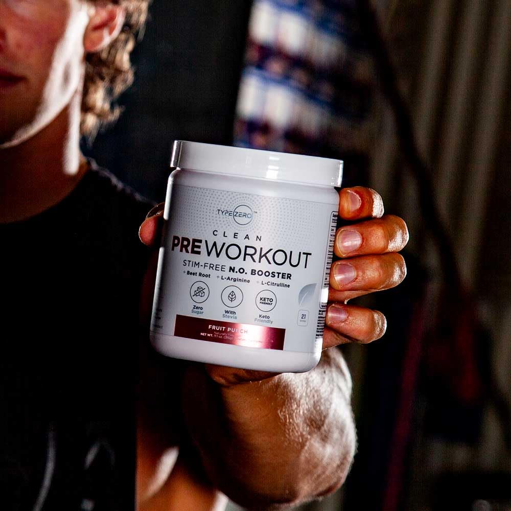 Ultra Clean Stim Free Pump Pre Workout + Nitric Oxide Booster (Fruit Punch) Beetroot, 7G Arginine Citrulline Malate, Betaine, Beta A, ACV+ - Sugar/Caffeine Free Natural Non Stim Preworkout Men & Women Type Zero buy supplements canada