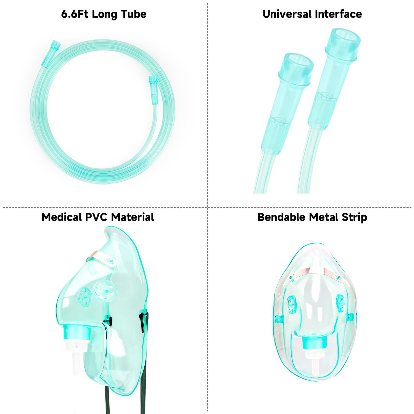 2 Pack Oxygen Mask for Face Adult with 6.6 Ft Tube and Adjustable Elastic Strap - Size XL REALBEBFF buy supplements canada