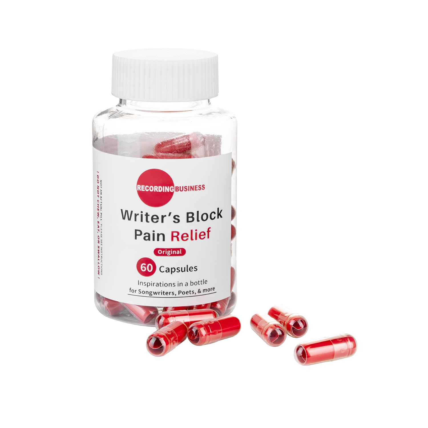 Recording Business Writer's Block Pain Relief (60 Original Songwriting Prompts in Capsules) for Artists/Musicians, Songwriters, & Poets Recording Business buy supplements canada