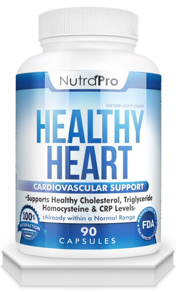 NutraPro Healthy Heart - Heart Health Supplements & Arteries Support .Healthy Cholesterol and Triglyceride. GMP Certified. NutraPro buy supplements canada