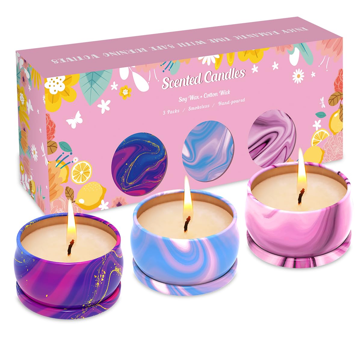 Scented Candles Set of 3, Aromatherapy Candle Set, Home Scented Candles for Winter, Holiday Weimingte buy supplements canada