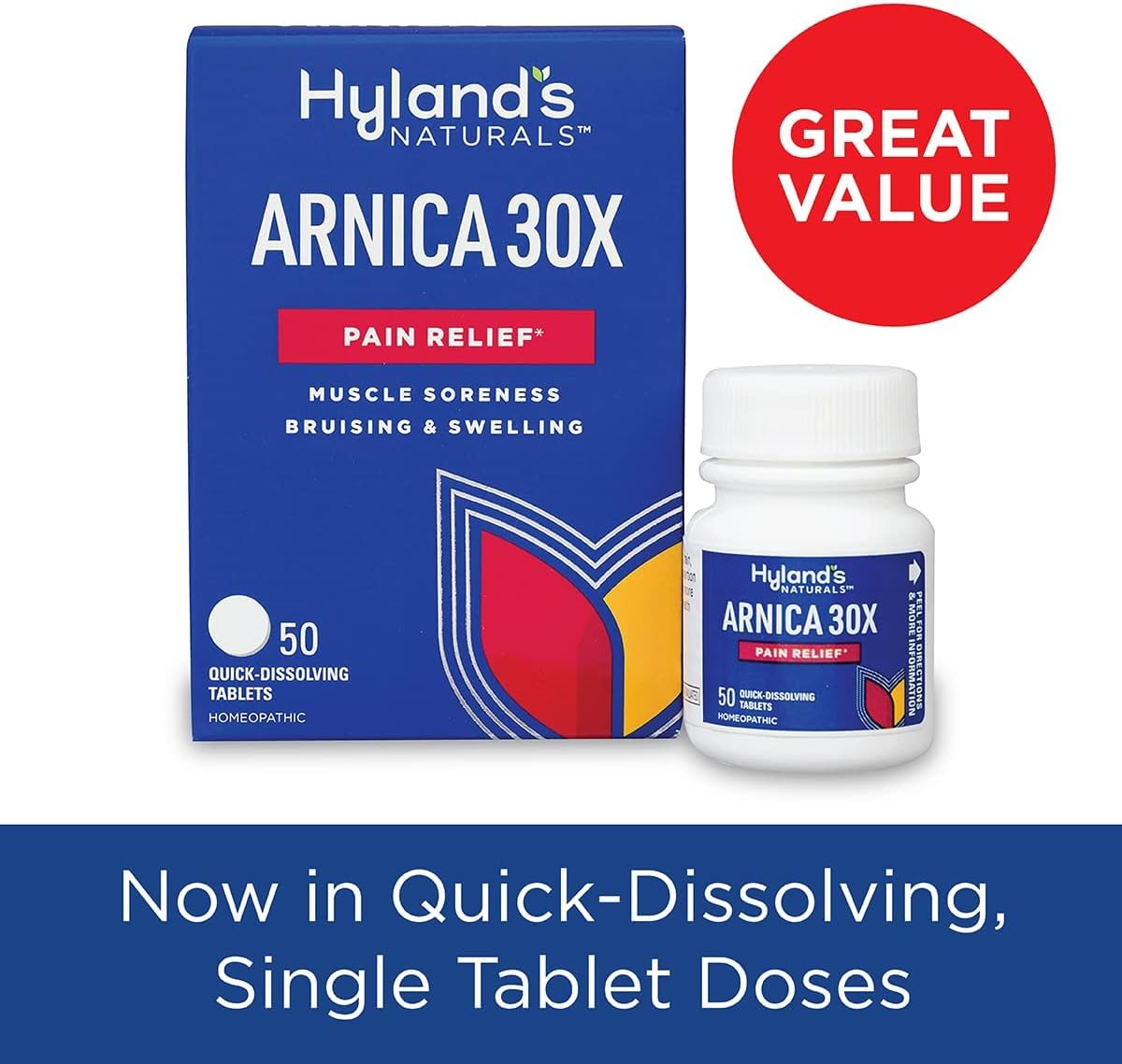 Hyland's Naturals Arnica Montana 30x Tablets, Natural Relief of Bruises, Swelling & Muscle Soreness Hyland's buy supplements canada
