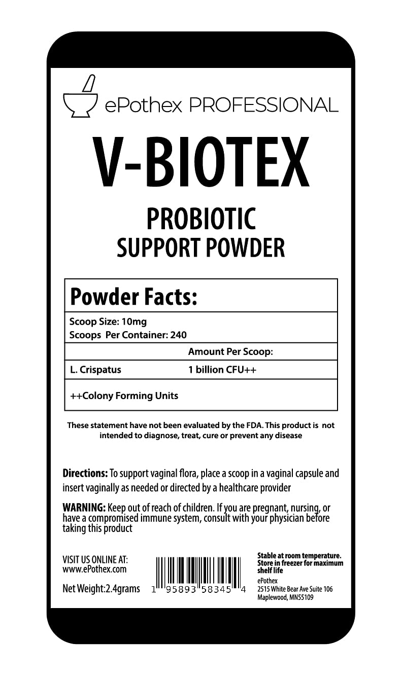 EPOTHEX V-Biotex - Pure L. Crispatus Probiotic Powder | Vaginal Probiotic | Promotes Vaginal & Urinary Health EPOTHEX buy supplements canada