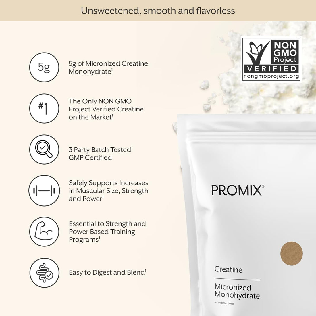 ProMix Nutrition Creatine Monohydrate Travel Packs, 5g of micronized Clean Creatine for Men and Women, Supports Muscle Growth & Recovery, Vegan - 30 Servings ProMix Nutrition buy supplements canada