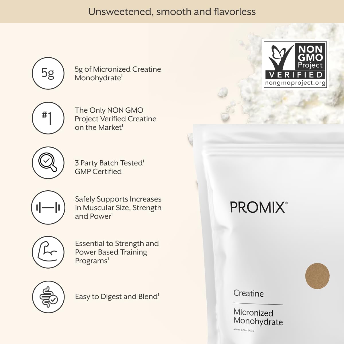 ProMix Nutrition Creatine Monohydrate Travel Packs, 5g of micronized Clean Creatine for Men and Women, Supports Muscle Growth & Recovery, Vegan - 30 Servings ProMix Nutrition buy supplements canada