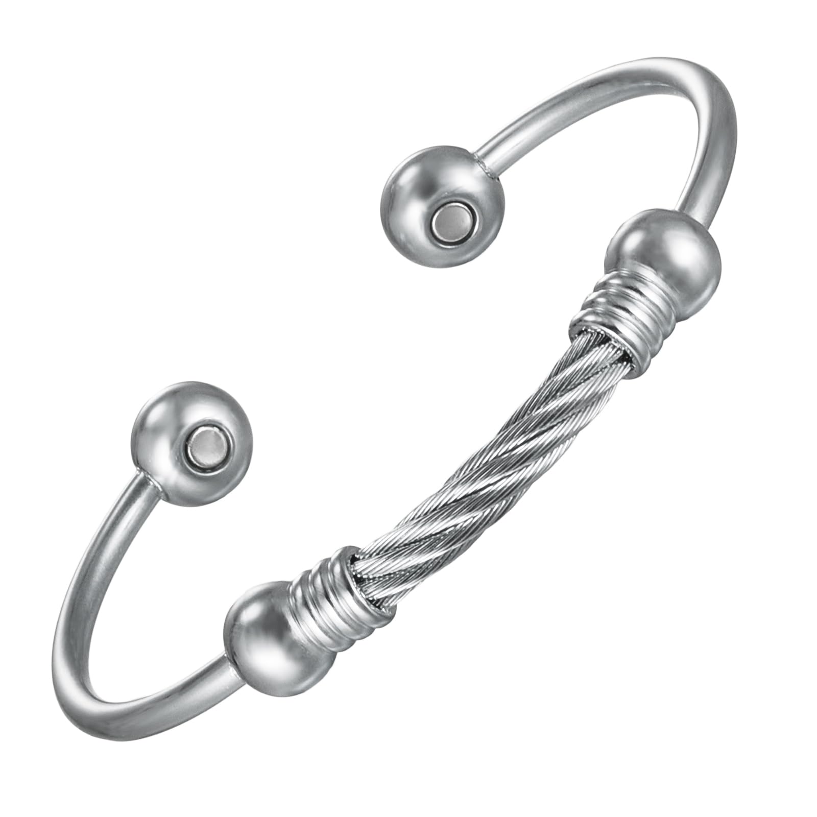 EnerMagiX Magnetic Bracelet for Women for Arthritis and Joint,Twisted Cable Stainless Steel Bangle EnerMagiX buy supplements canada