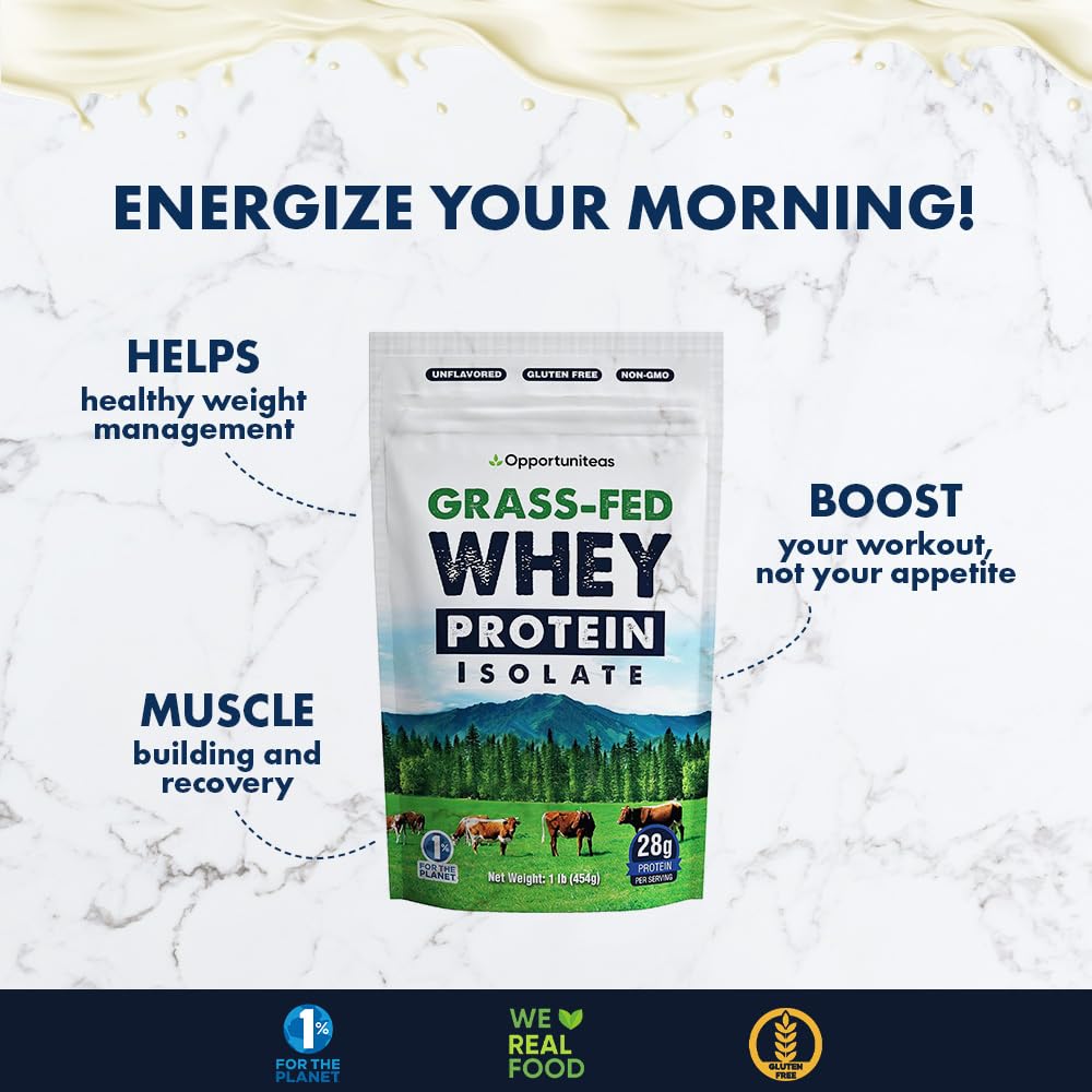 Opportuniteas Grass Fed Whey Protein Isolate Powder - Unflavored Whey Protein Isolate Opportuniteas buy supplements canada