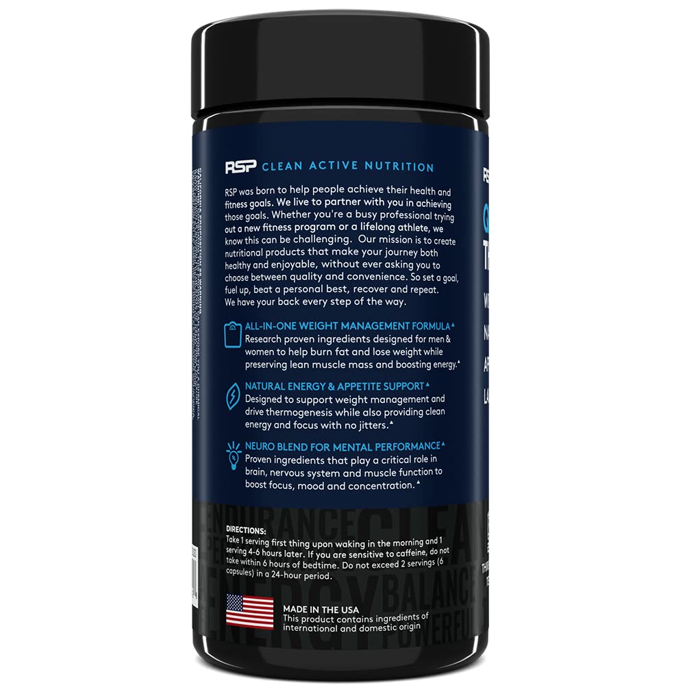 RSP Nutrition QuadraLean Thermogenic Fat Burner for Men & Women, Weight Loss Supplement RSP NUTRITION buy supplements canada