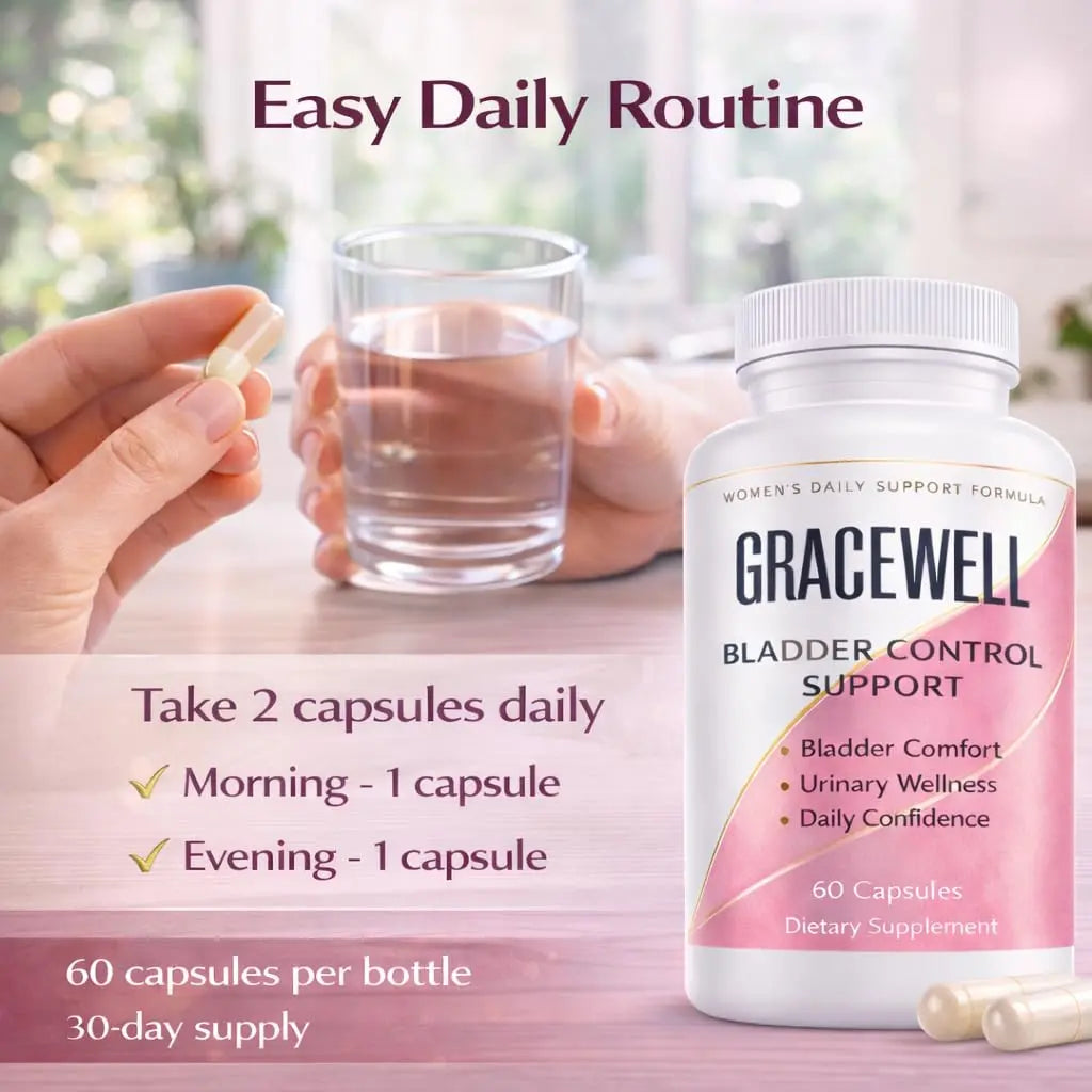 DXWXH Gracewell Bladder Wellness Supplement for Women & Men, Herbal Support with Asian Ginseng, Chinese Yam, Chinese Peony, Urinary Tract Health Formula, 60 Capsules (1) DXWXH buy supplements canada
