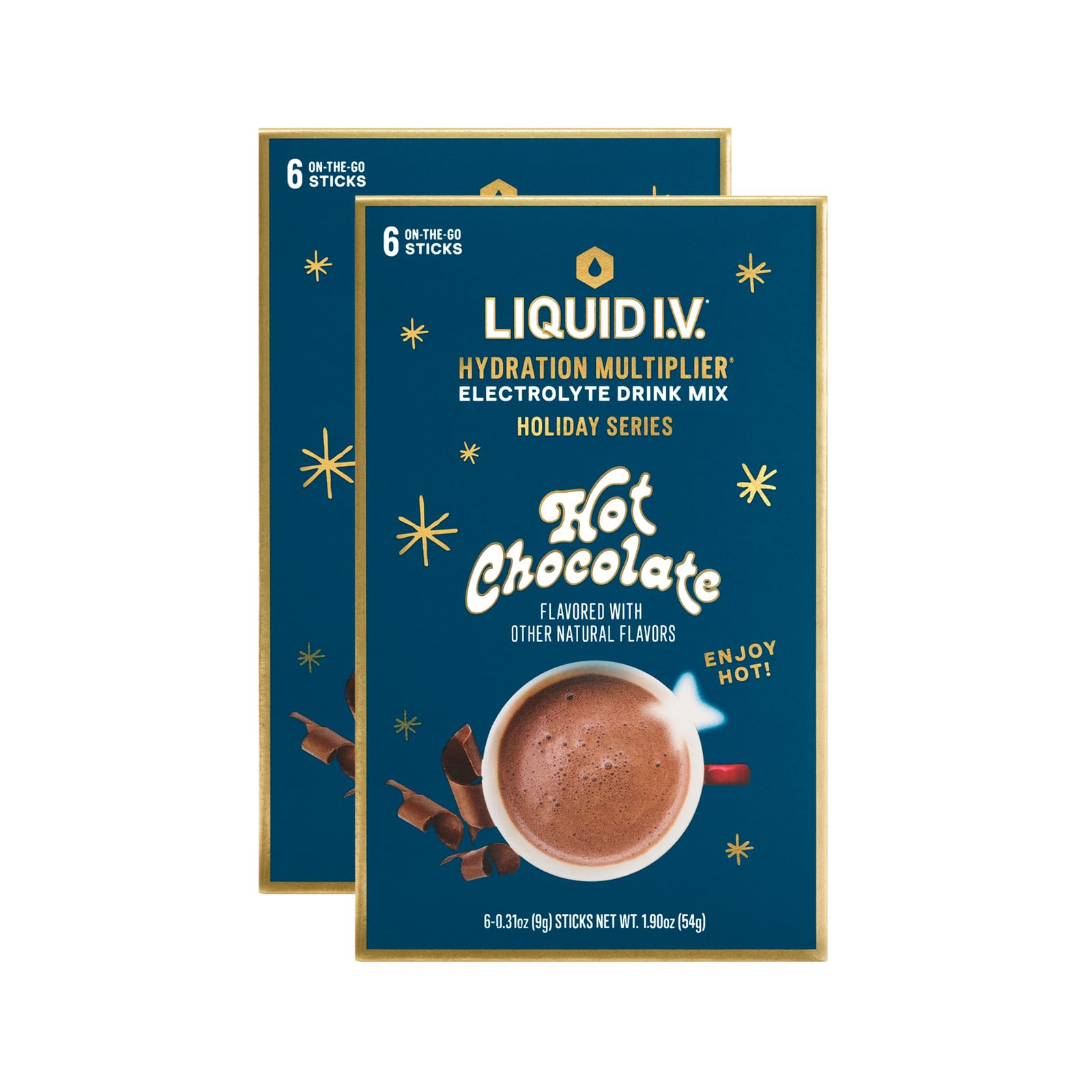 Liquid I.V.® Hydration Multiplier Hot Chocolate | Limited Edition Electrolyte Powder Drink | 2 Pack (12 Servings) Liquid I.V. buy supplements canada