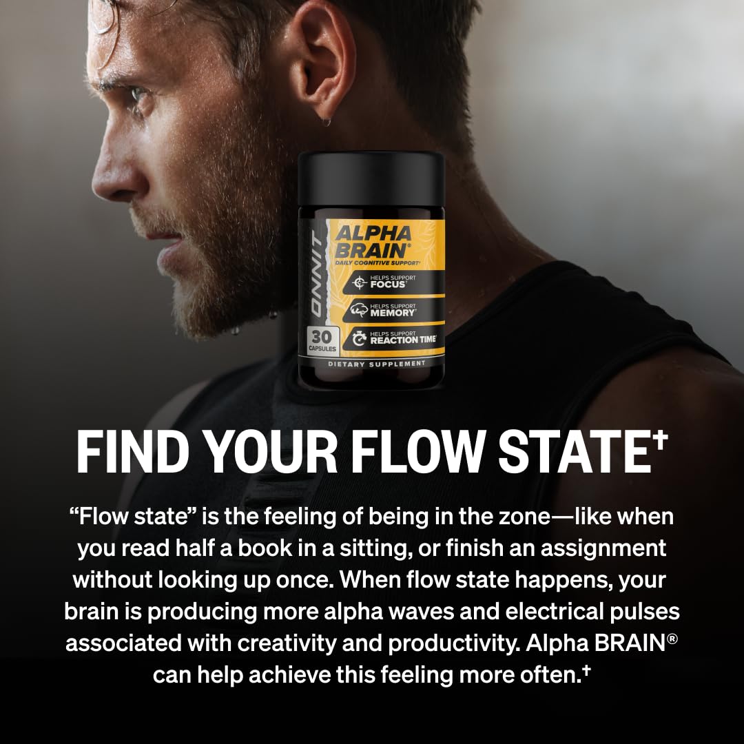ONNIT Alpha Brain Nootropic Brain Supplement for Focus, Memory, Mental Clarity, Cognitive Support with L-Theanine and Vitamin B6, 30 Count Capsules ONNIT buy supplements canada
