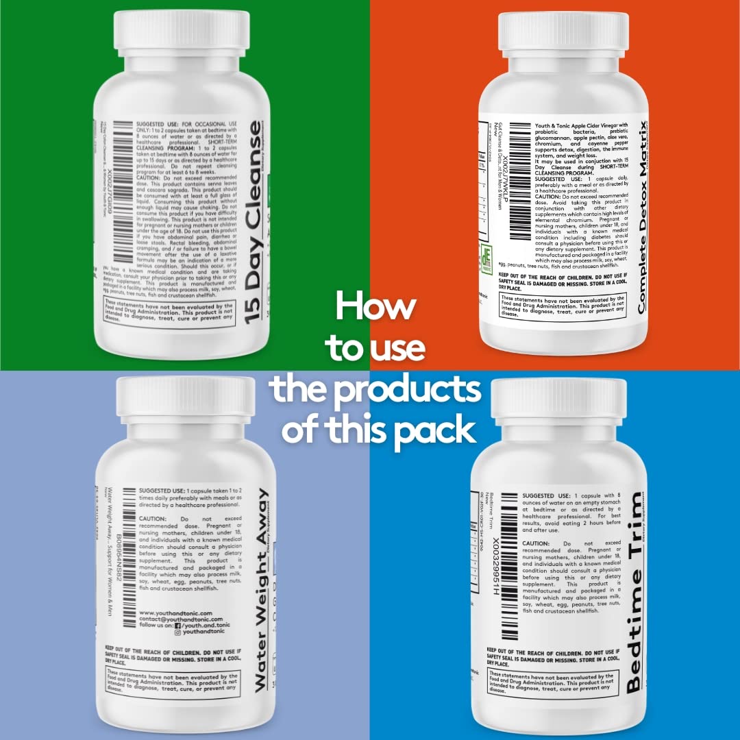 Youth & Tonic Bedtime Trim Detox Cleanse Kick Off Weight Management - 120 Pills Youth & Tonic buy supplements canada
