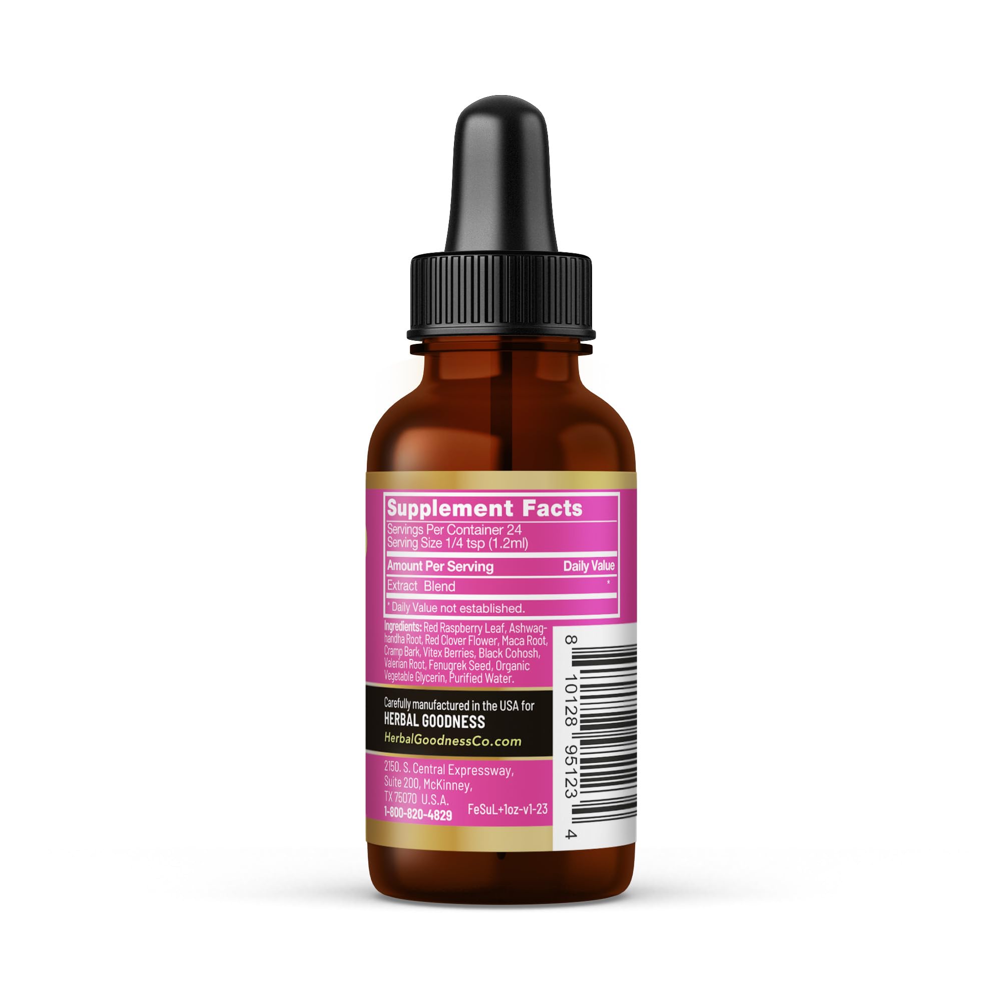 Herbal Goodness Female Support Supplement 1 Fl. oz – Natural Herbal Blend for Women’s Hormonal Health, Energy & Wellness – Adaptogenic Liquid Formula – Non-GMO, Gluten-Free – 1 Bottle Herbal Goodness buy supplements canada
