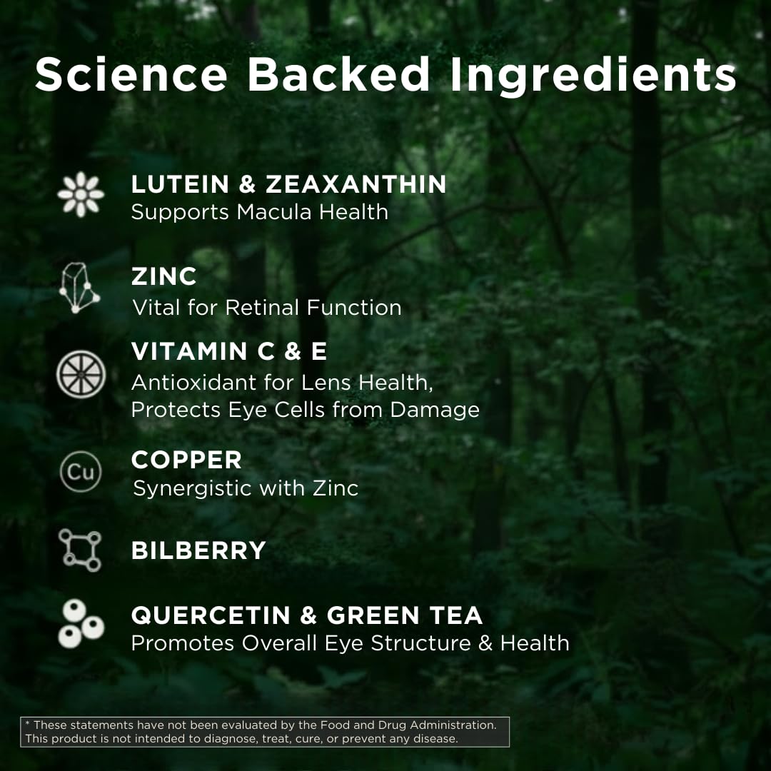 Macutene Protect Eye Vitamins for Macular Support Areds 2 with Lutein and Zeaxanthin Supplements (25mg/5mg) – Doctor Formulated Bilberry Supplement for Eyes, Lab Tested, Vegan (60 Capsules) Pristene buy supplements canada