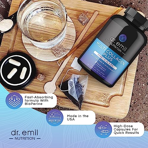 DR EMIL NUTRITION Multi Collagen Pills - 180 Capsules - Collagen Supplements to Support DR EMIL NUTRITION buy supplements canada