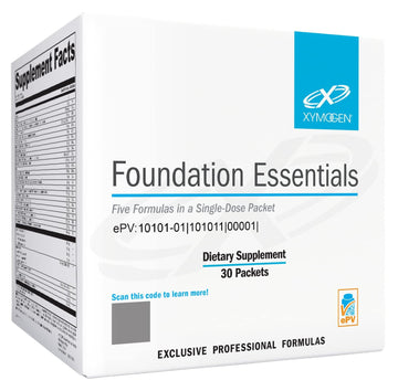 XYMOGEN Foundation Essentials - Daily Supplement Packets for Overall Health - Fish Oil, Magnesium & Probiotics - Travel-Friendly - Gluten-Free & Non-GMO - 30 Packets XYMOGEN buy supplements canada