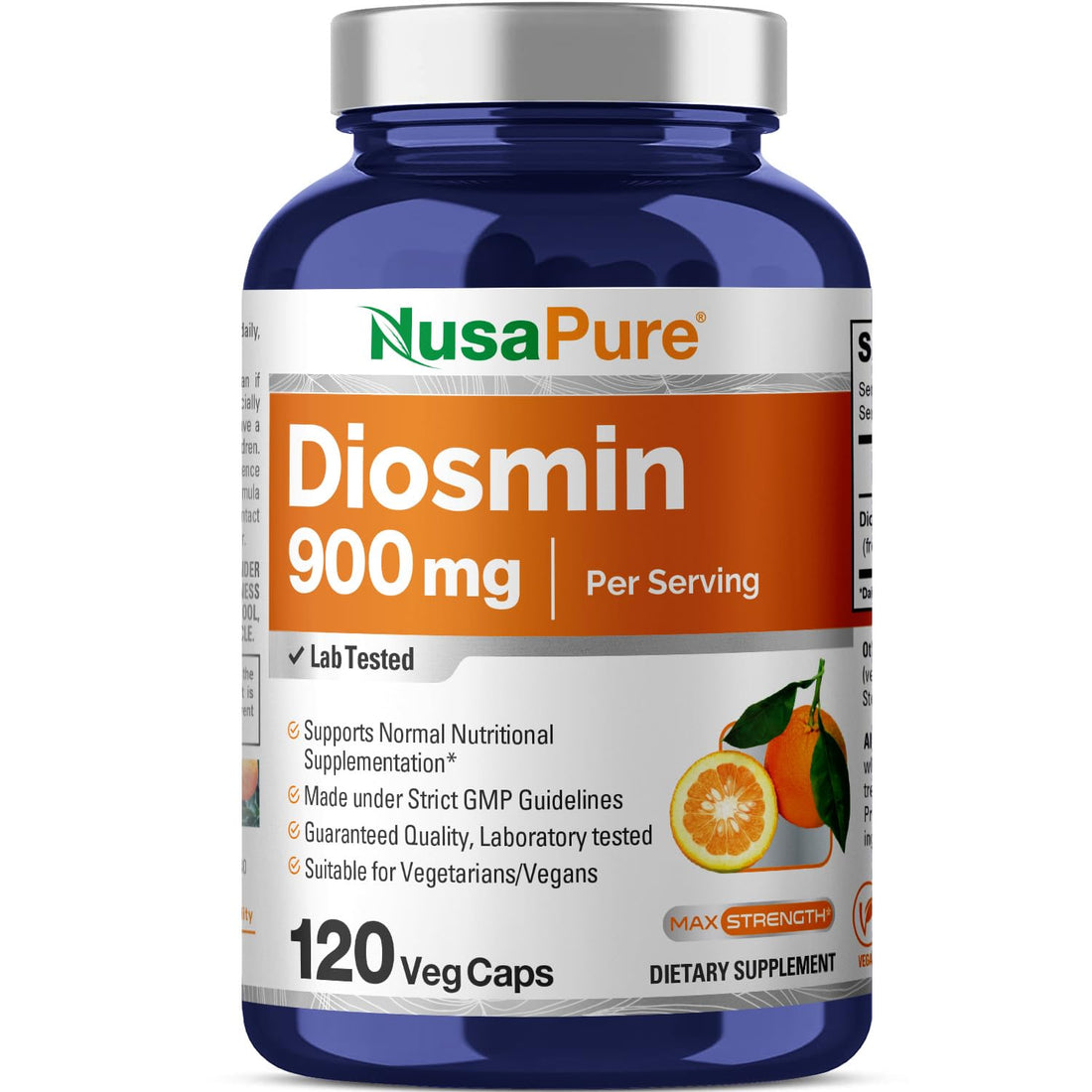 NusaPure Diosmin 900mg per Serving 120 Veggie Caps (Non-GMO, Vegan) NusaPure buy supplements canada