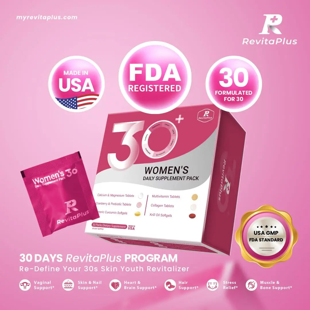 RevitaPlus Multivitamin for Women with Vitamin A,B,C,D3,E,K2,Biotin, Collagen,Krill Oil,Cranberries Supports Energy,Wellness,Beauty and Immune RevitaPlus buy supplements canada