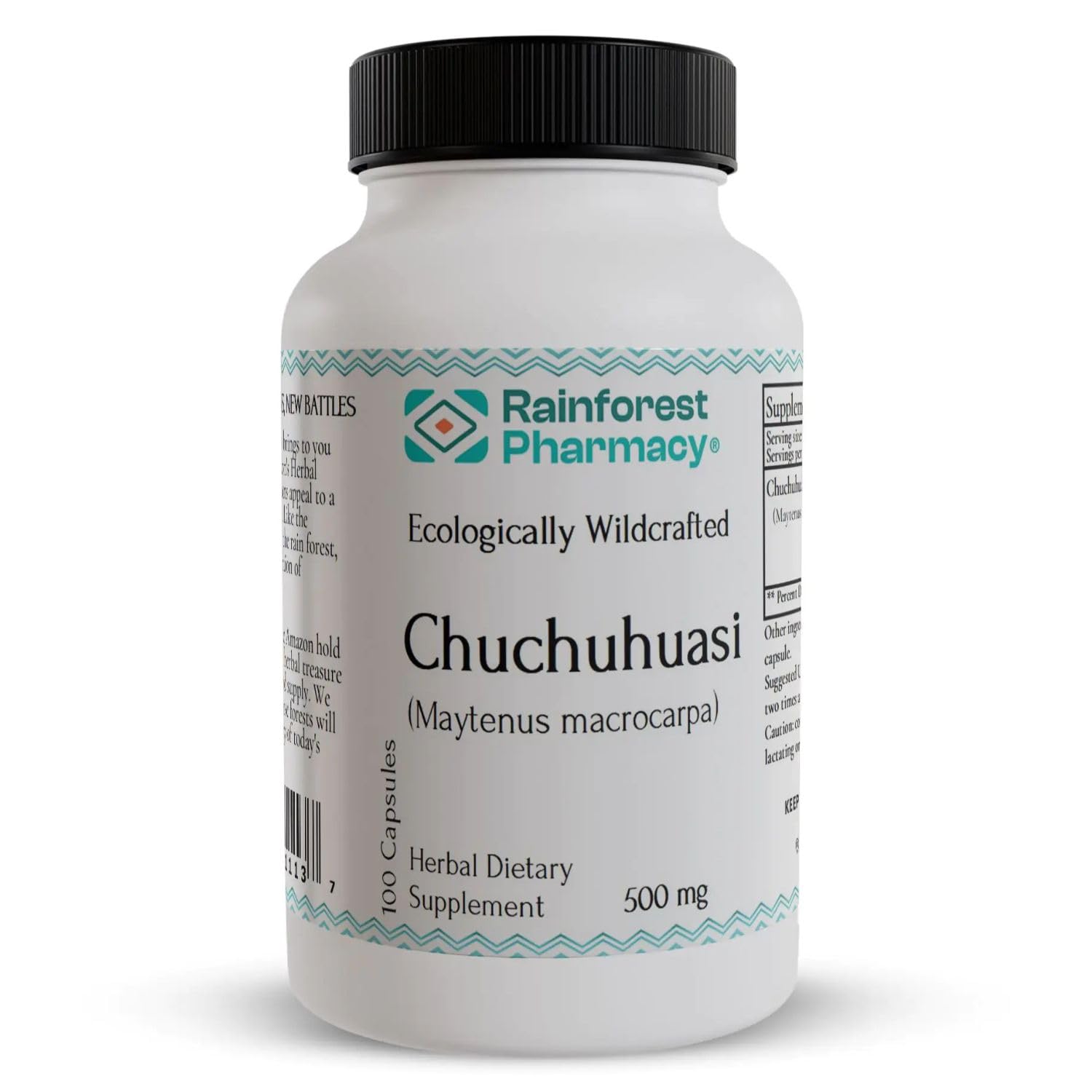 Rainforest Pharmacy Chuchuhuasi Herbal Supplement – 100 Vegetable Capsules, 500mg, Non-GMO, Sustainable, Ecologically Wildcrafted Amazon Rainforest Chuchuhuasi Bark Rainforest Pharmacy buy supplements canada