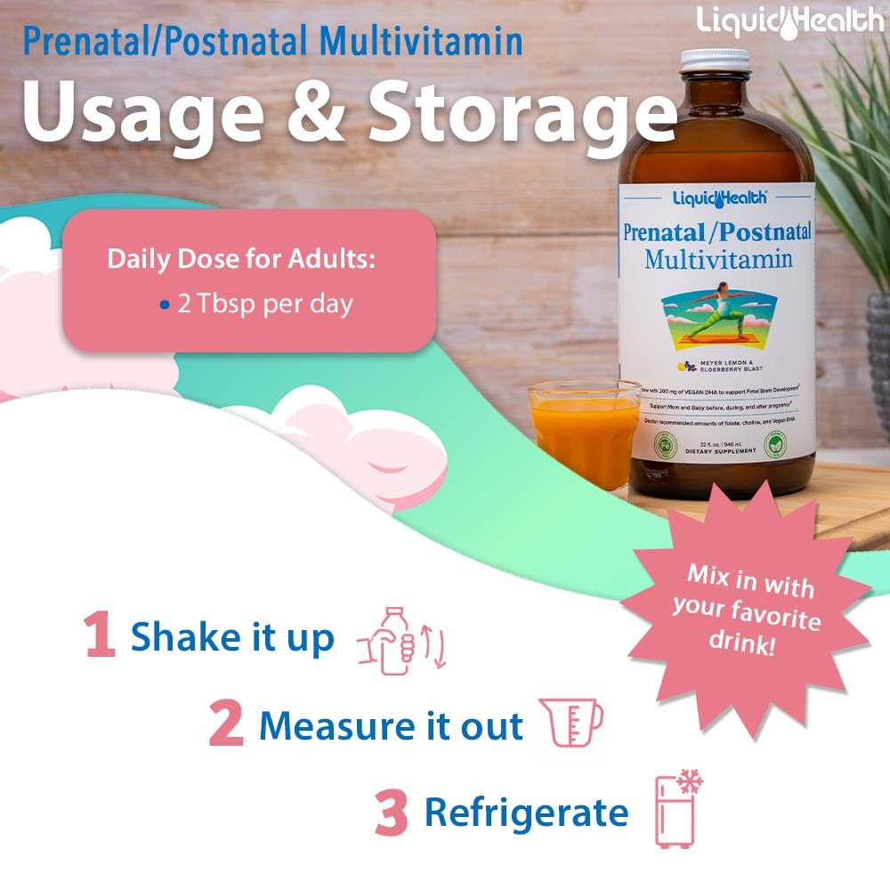LIQUIDHEALTH Prenatal/Postnatal Multiple Liquid Women's Multivitamin with Real Folate LIQUIDHEALTH buy supplements canada