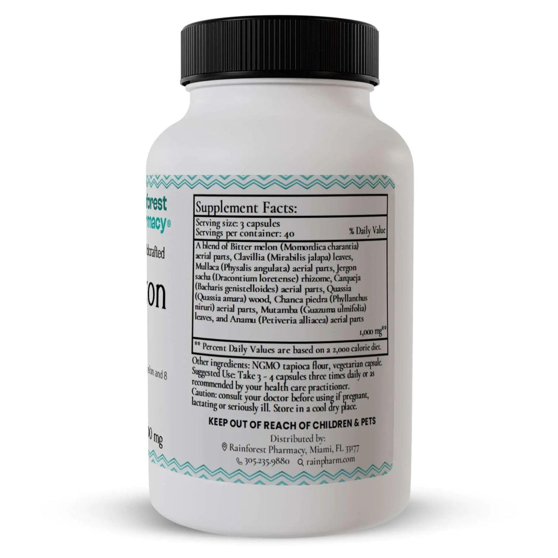 Rainforest Pharmacy Amazon A-V Bitter Melon Supplement – 120 Vegetable Capsules with 500 mg of Bitter Melon, Anamu & 7 Amazon Rainforest Plants – Herbal Supplement for Wellness Support Rainforest Pharmacy buy supplements canada