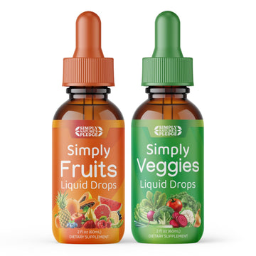 Simply Nature's Pledge - Fruit and Vegetable Supplements - Liquid Drops - Made with Whole Food Superfoods, Packed Vitamins & Minerals - Soy Free - Made in The USA Simply Nature's Pledge buy supplements canada