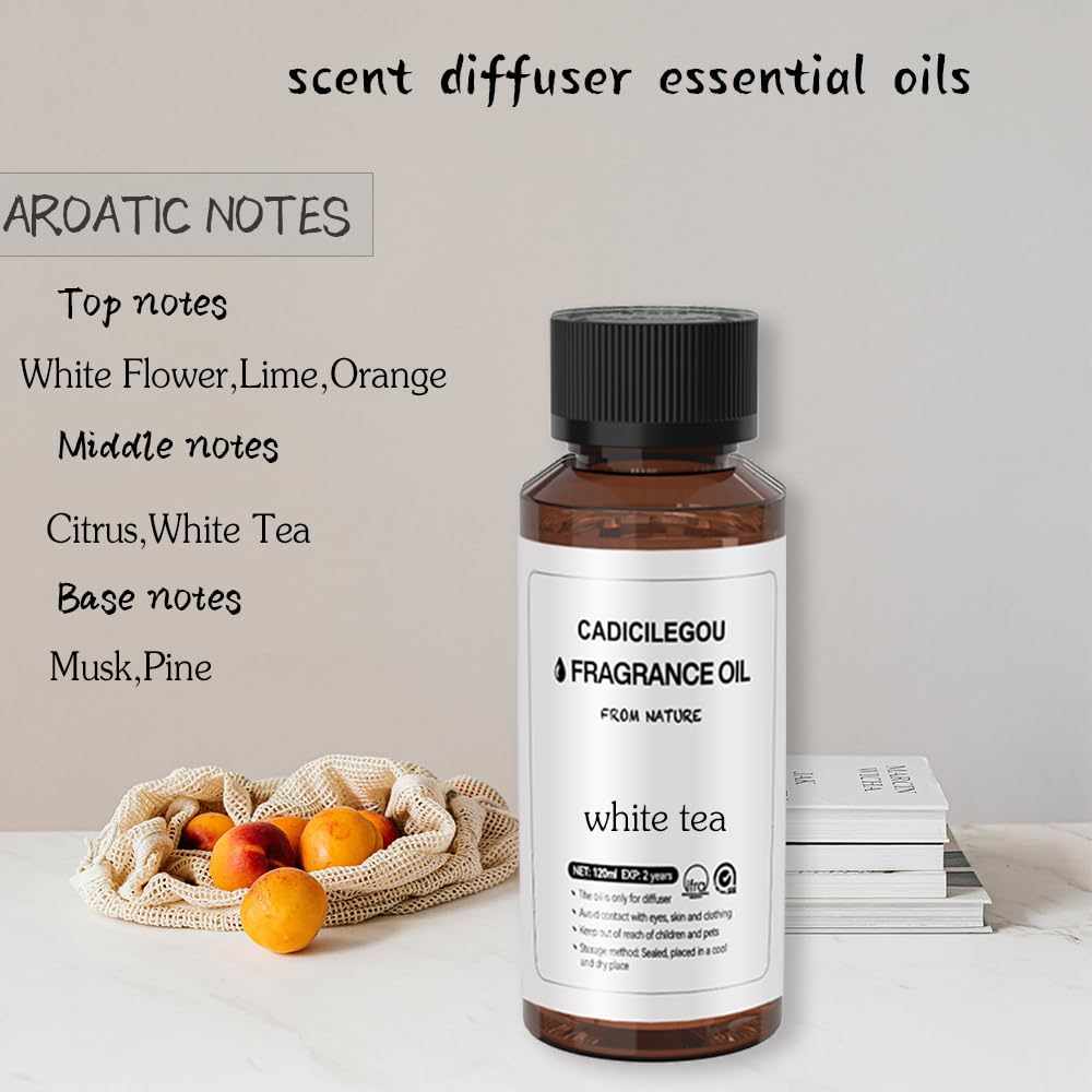 White Tea Essential Oils for Diffuser Hotel Collection - 100% Pure Orange Essential Oil Aromatherapy Oil CadicileGou buy supplements canada