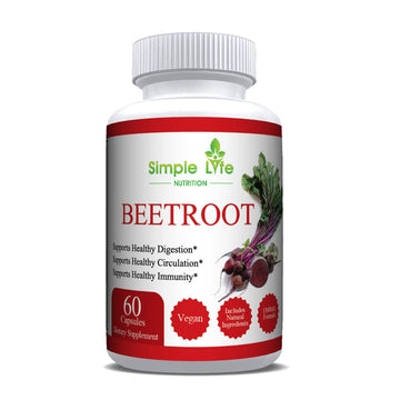 Simple Life Nutrition Organic Beet Root Powder Capsules - Nitric Oxide Booster for Men Simple Life Nutrition buy supplements canada
