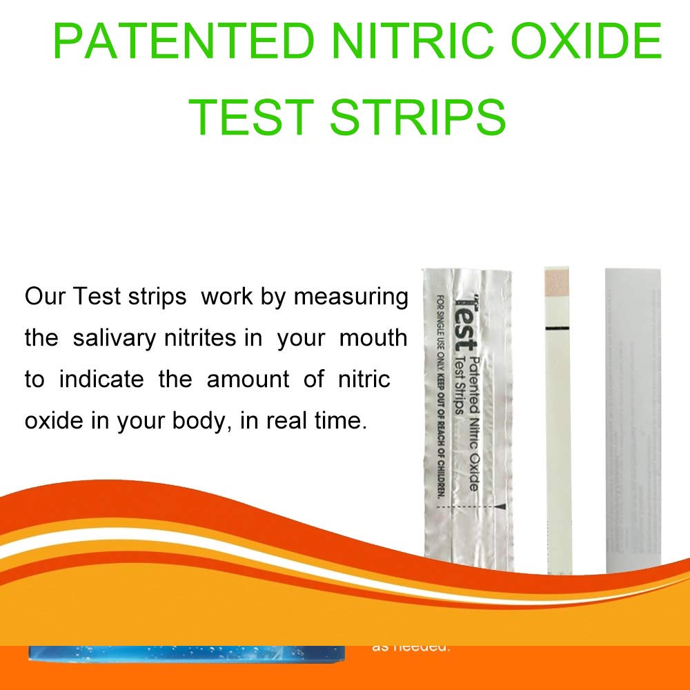 Nitric Oxide Test Strips [25strips]- Nitric Oxide Indicator Strips Work by Measuring The TONNYLAB buy supplements canada