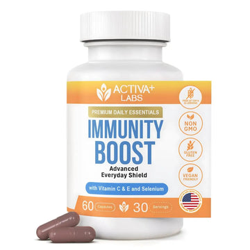 Activa+ Labs Immunity Boost Immune Support Supplement with Vitamin C, Vitamin E, Selenium & Herbal Antioxidant Complex | Activa Labs buy supplements canada