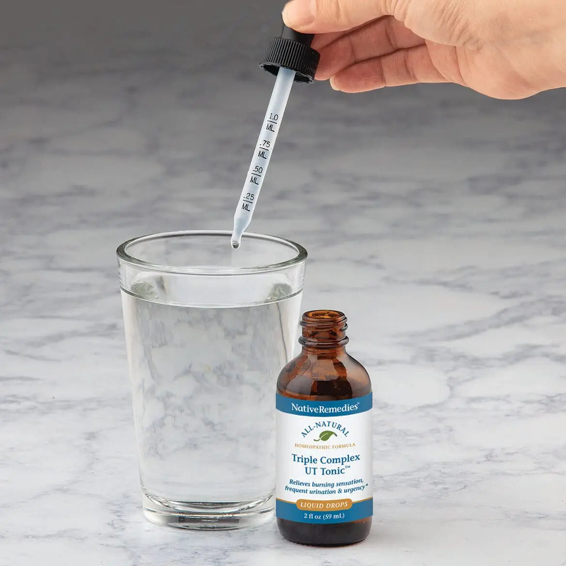 Native Remedies Triple Complex UT Tonic - Natural Homeopathic Formula to Relieve Bladder Irritation, Burning Sensation, Frequent Urination and Urgency - 59 mL Native Remedies buy supplements canada