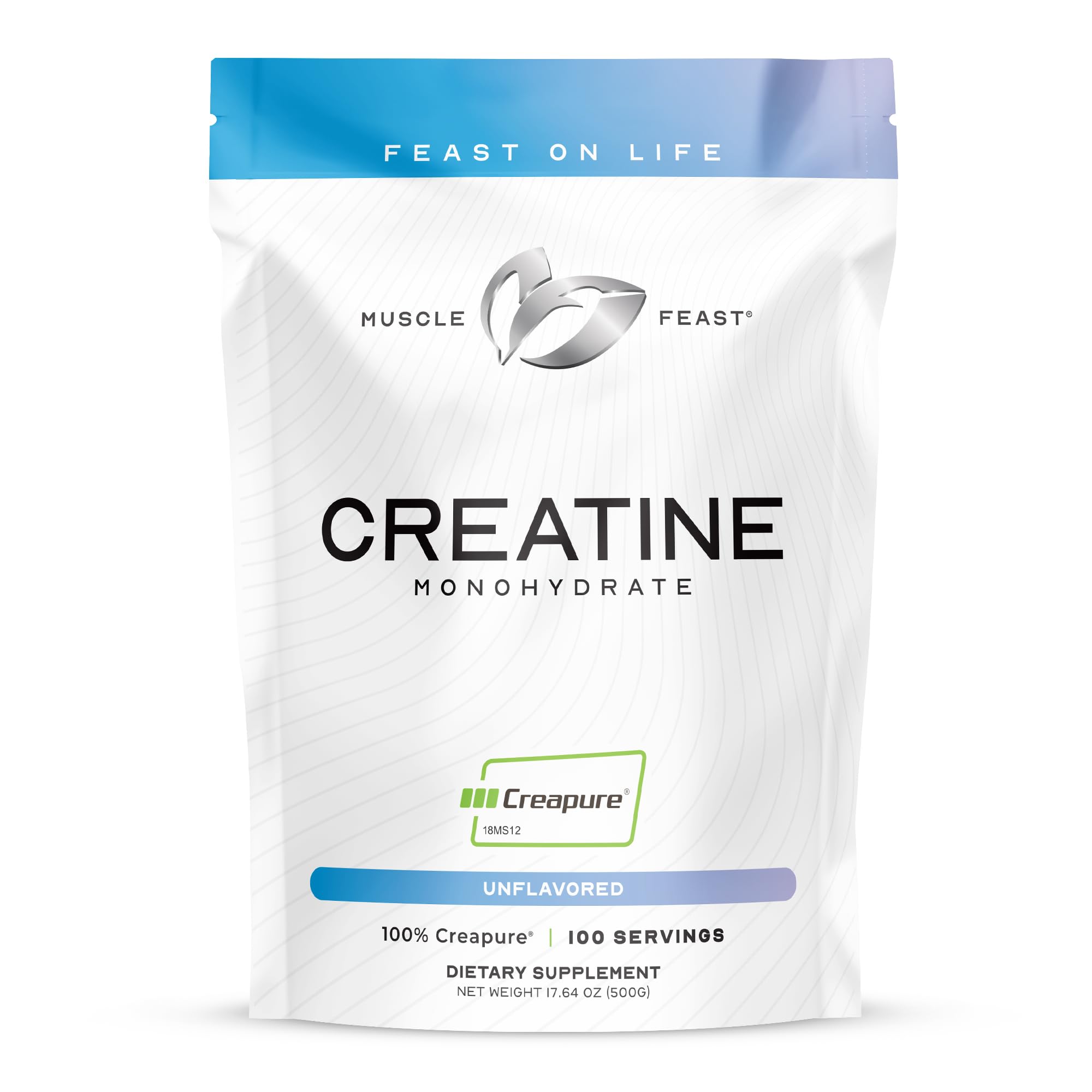 Muscle Feast Creapure Creatine Monohydrate Powder, Vegan Keto Friendly Gluten-Free, Mass Gainer, Muscle Recovery Supplement and Trusted Creatine for Muscle Growth, Muscle Feast buy supplements canada