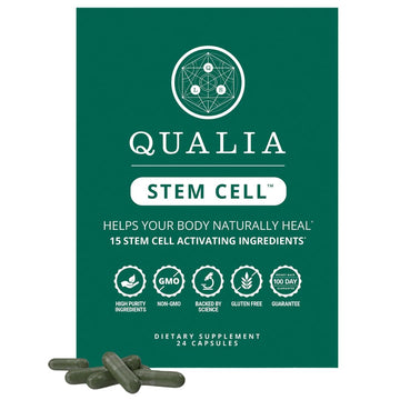 Qualia Stem Cell — Stem Cell Supplement Support with Royal Jelly, Astragalus & Sea Buckthorn | 16 Ingredients | 4 Days a Month | Helps Body Naturally heal* QUALIA LIFE SCIENCES buy supplements canada