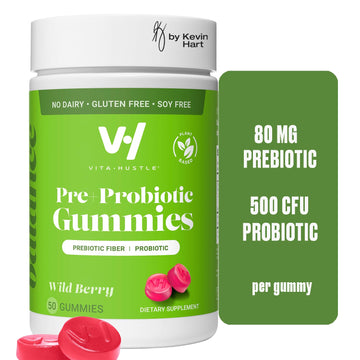 VitaHustle Probiotic Gummies + Prebiotics by Kevin Hart with Chicory Root Inulin Fiber VitaHustle buy supplements canada