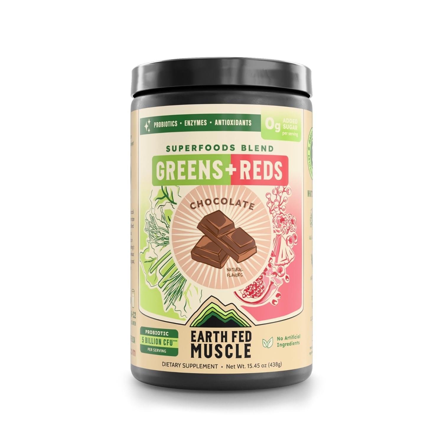 Earth Fed Muscle Chocolate Greens & Reds Superfood Blend Earth Fed Muscle buy supplements canada