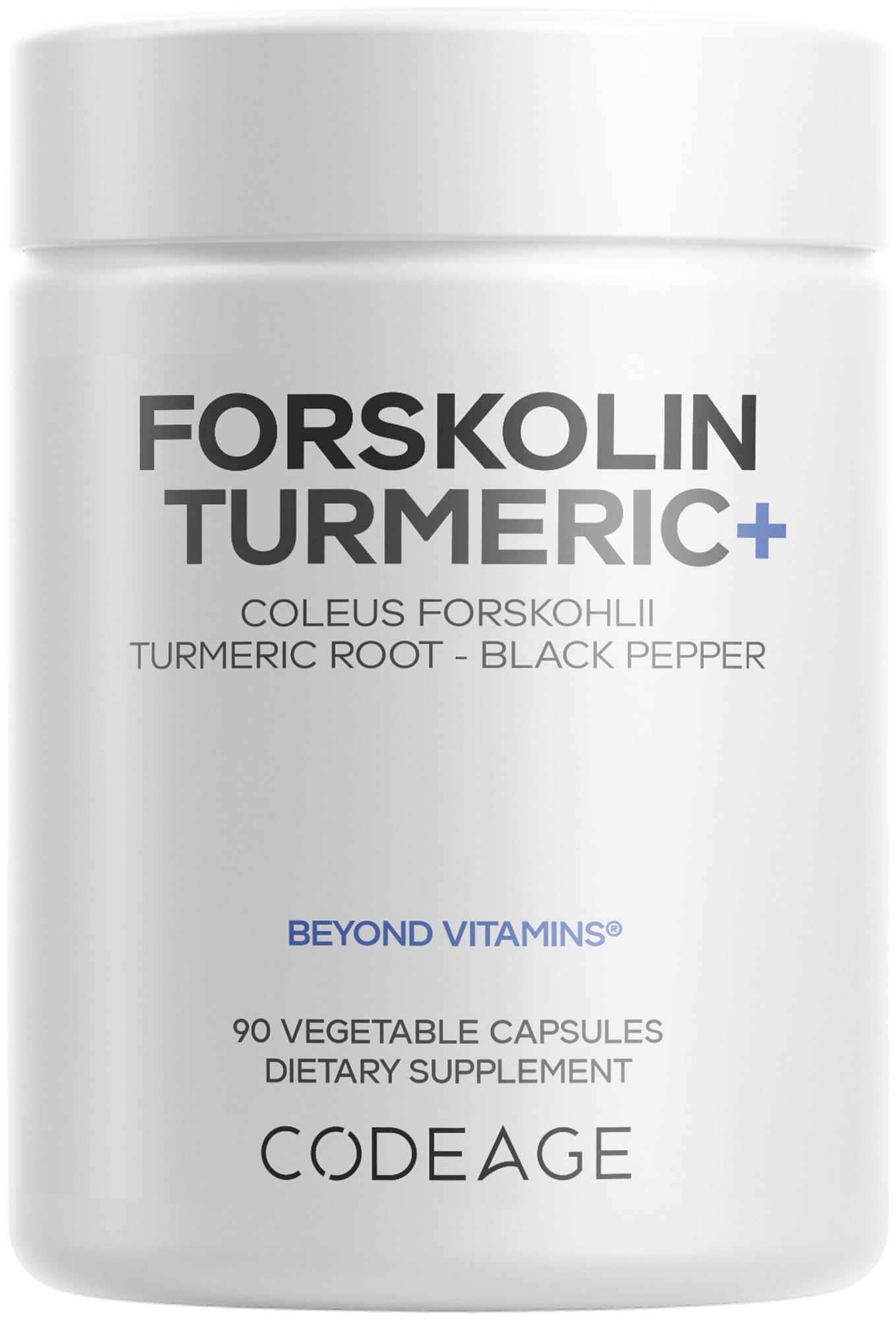 Codeage Forskolin, Pure Forskolin Coleus + Organic Turmeric Root Powder, 95% Curcuminoids + Bioperine Black Pepper - 20% Standardized Coleus Forskohlii Supplement - Non-GMO - 90 Capsules Codeage buy supplements canada